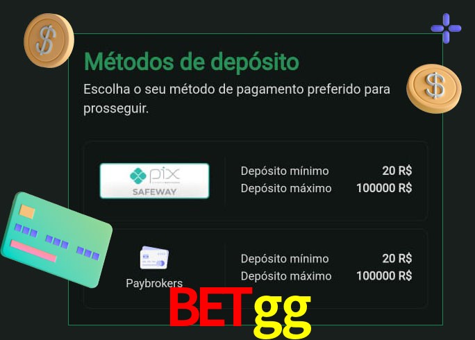 O cassino betgg oferece uma grande variedade de métodos de pagamento